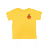 Pocket Fruit (Front) w/ Group of Smiley Fruit (Back) - Child Tee