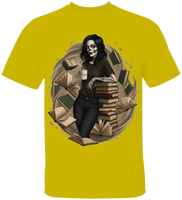 Skeleton Book Girl T-Shirt