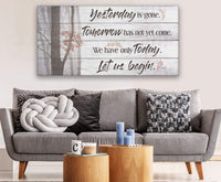 Yesterday Is Gone - Canvas