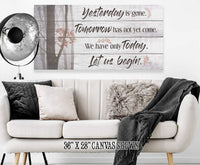 Yesterday Is Gone - Canvas